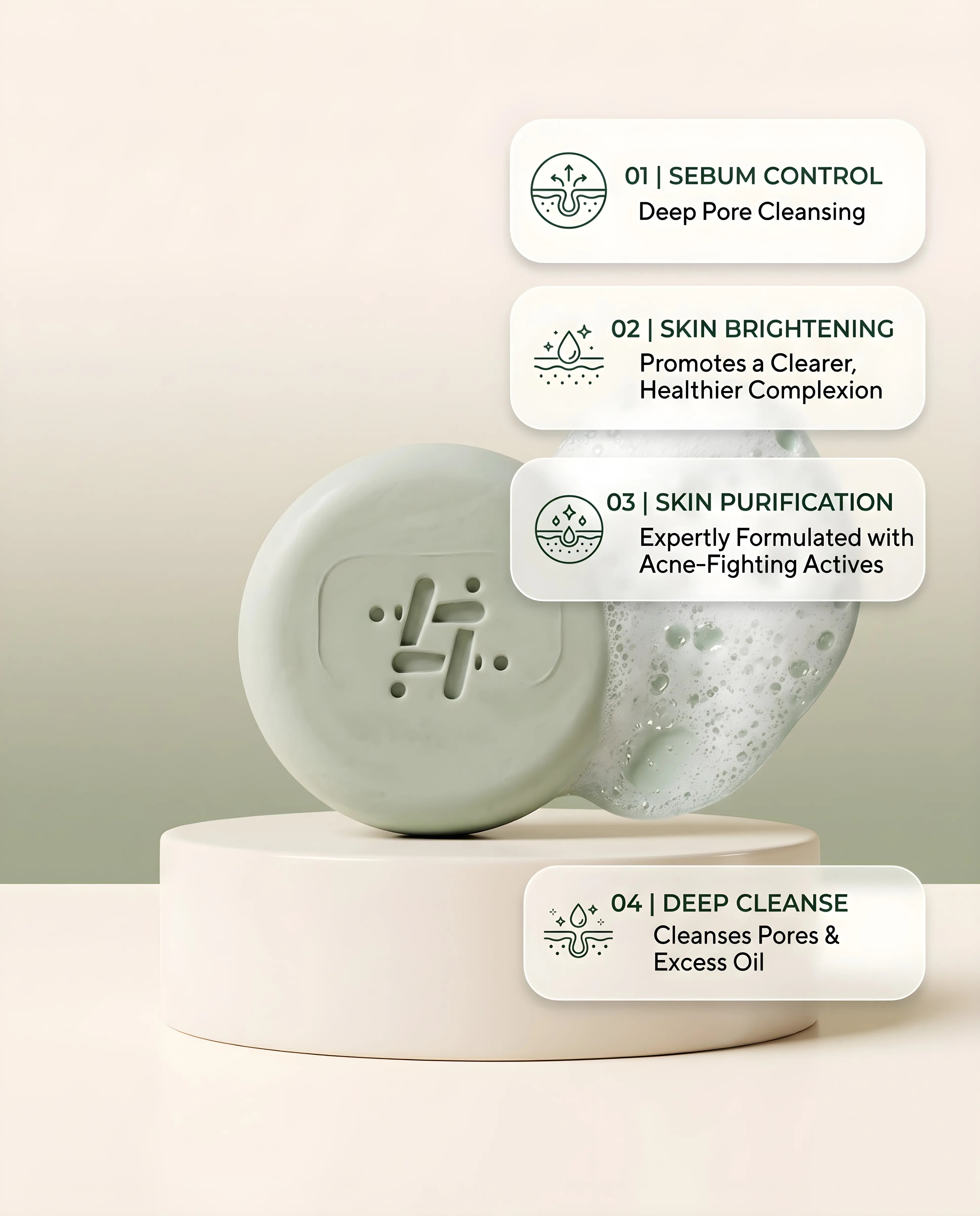 Hashtag Acne Control Soap - Cleansing Ritual Guide How To Use