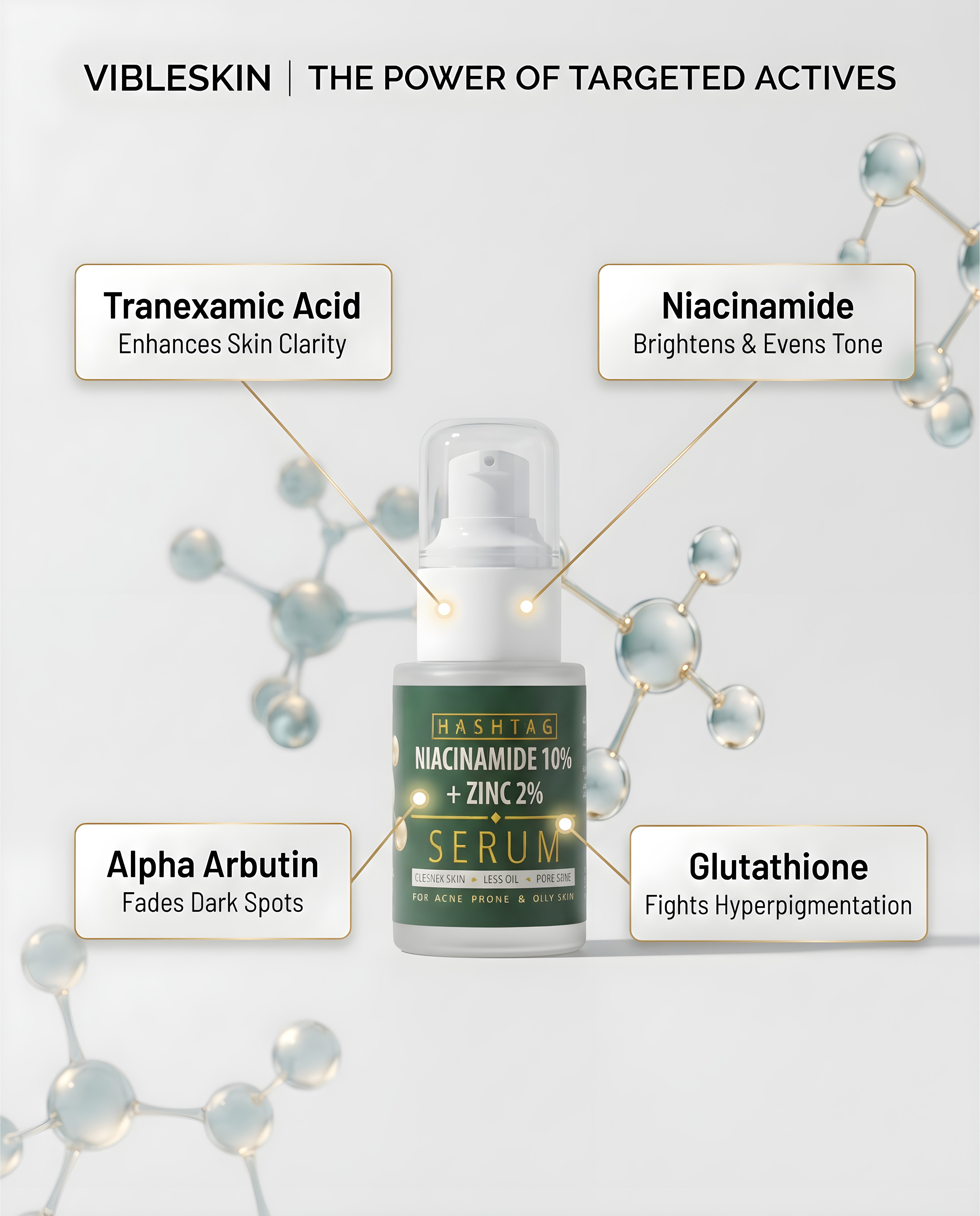 Hashtag Niacinamide 10% + Zinc 2% Serum