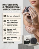 Hashtag Charcoal Soap - Skincare Elevated Hero Shot Product & Box 80g