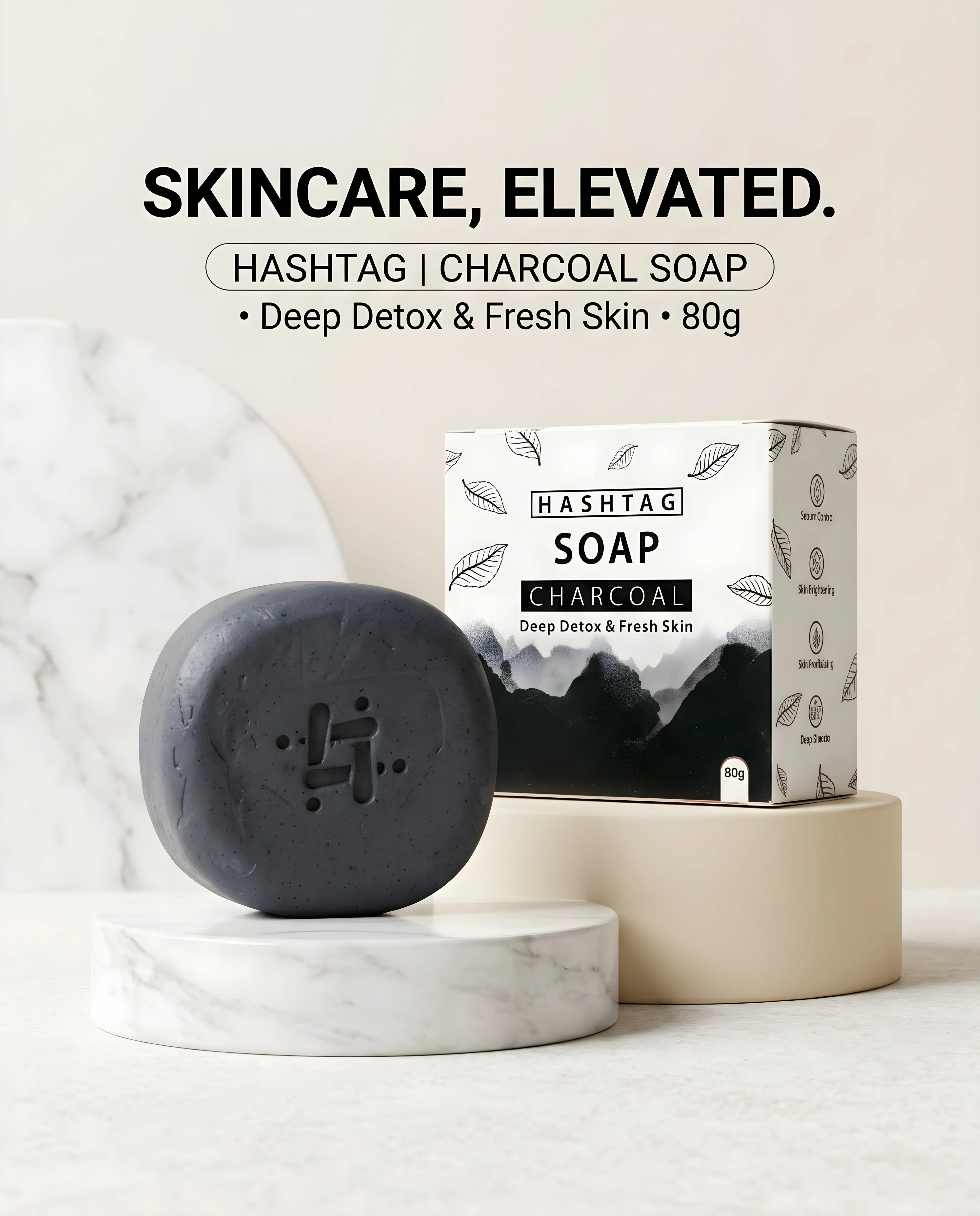Hashtag Charcoal Soap - Active Key Ingredients Breakdown