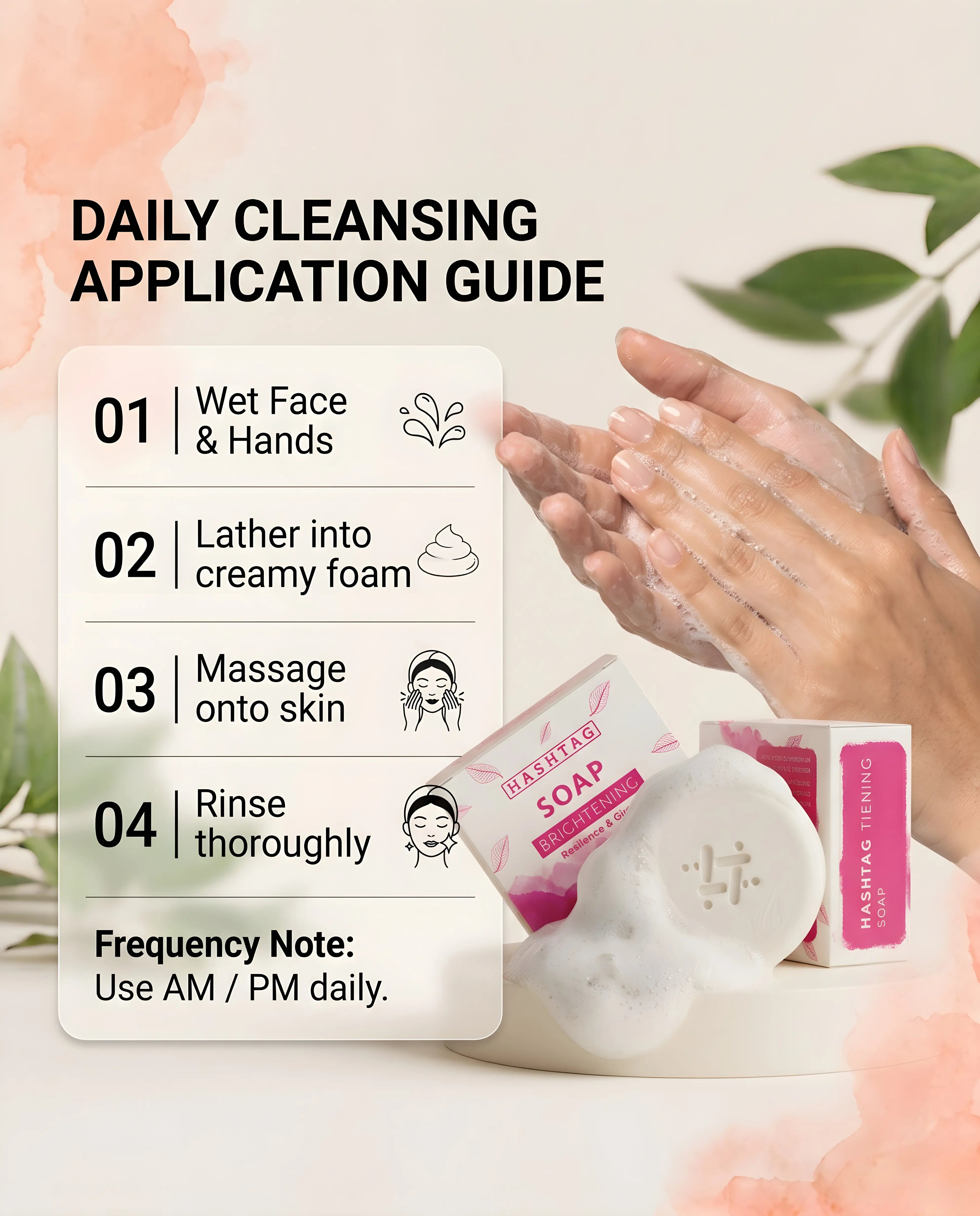 Hashtag Brightening Soap - Active Ingredients & Feature Benefits Breakdown